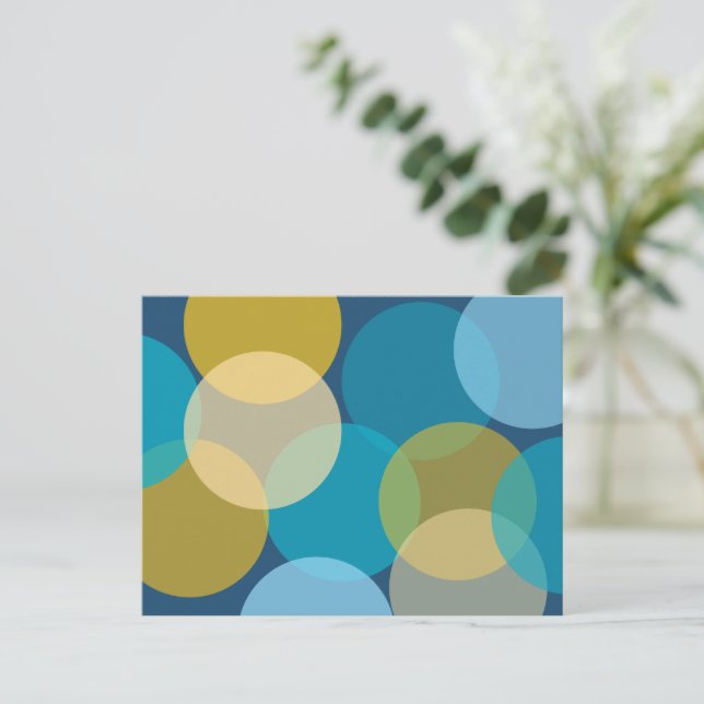 Blended Circles  Postcard (Standing Front)