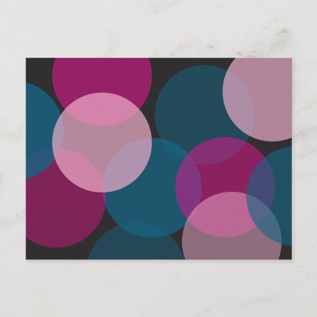 Blended Circles Postcard (Front)