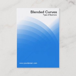 Blended Curves - Blue Business Card