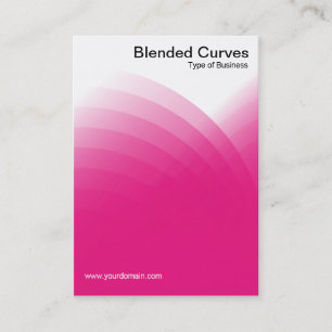 Blended Curves - Crimson Business Card
