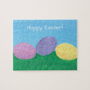Blended Eggs in Grass Happy Easter Puzzles