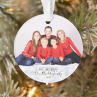 Blended Family 1stChristmas Personalize Photo Year
