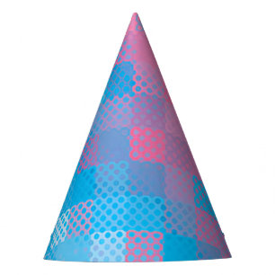 Blended Gender Reveal Dots Party Hat