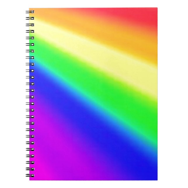 Blended Rainbow Multicolor Pride Notebook (Front)