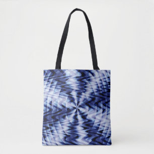 Blending in blue waves... tote bag
