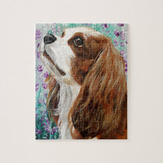 Blenheim Cavalier King Charles Spaniel Jigsaw Puzzle