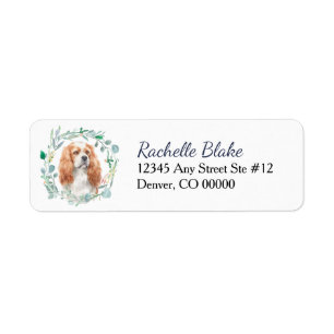 Blenheim Cavalier King Charles Spaniel Label