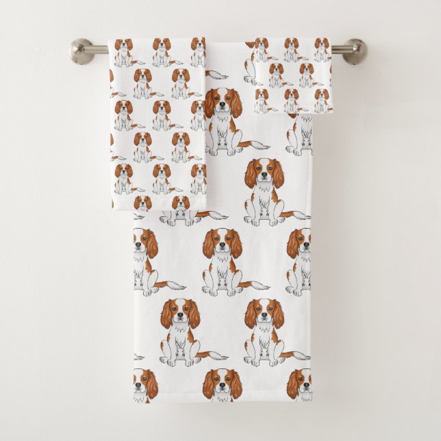 Blenheim Cavalier King Charles Spaniel Motif (En situation)