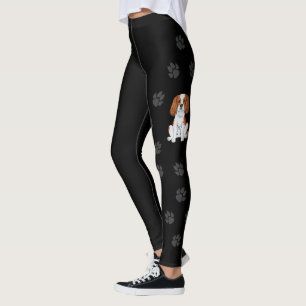 Blenheim Cavalier King Charles Spaniel & Paws Leggings