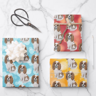 Blenheim Cavalier King Charles Spaniel  Wrapping Paper Sheet