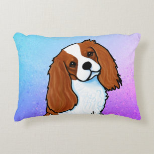 Blenheim Cavalier Spaniel Throw Pillow 