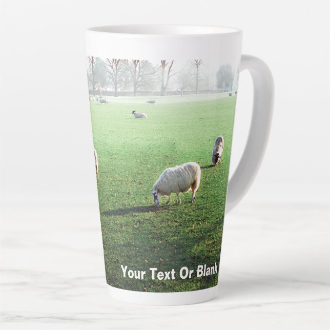 Blenheim Palace Sheep Latte Mug (Right Angle)