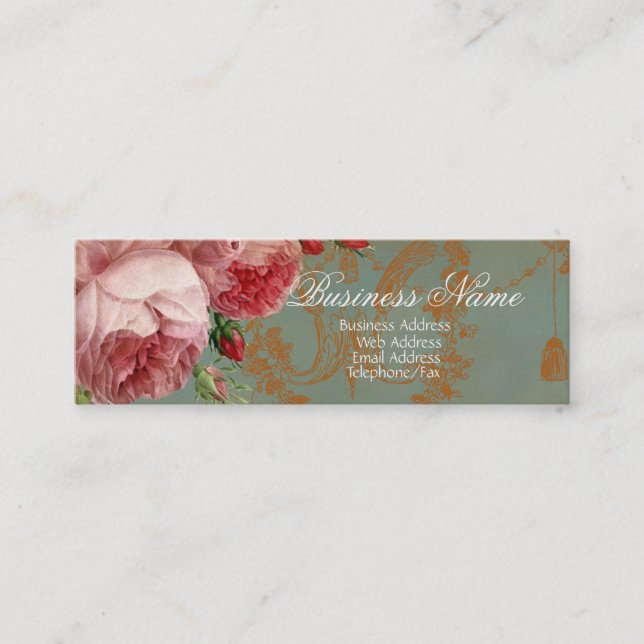 Blenheim Rose Gold Mini Business Card (Front)