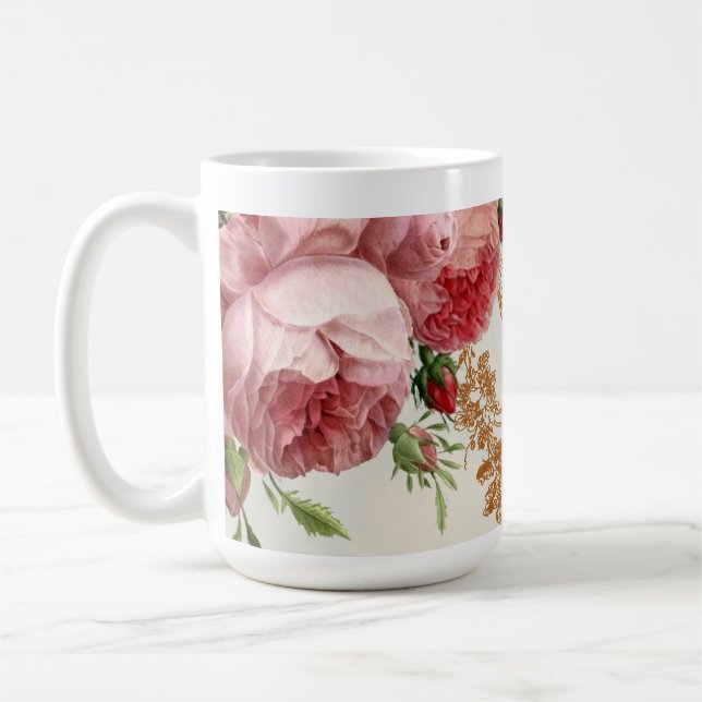 Blenheim Rose - Summer Sky - Coffee Mug (Left)
