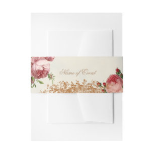 Blenheim Rose - Summer Sky Invitation Belly Band