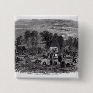 Blenker's Brigade 2 Inch Square Button