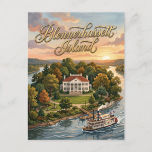 Blennerhassett Island West Virginia Postcard