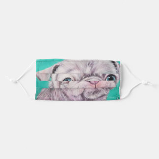Blep! Obie the Pug artwork Cloth Face Mask
