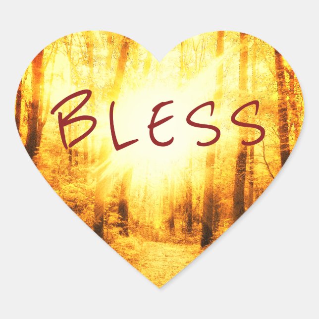BLESS HEART SUN STICKER (Front)