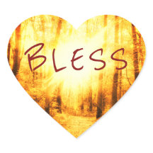 BLESS HEART SUN STICKER