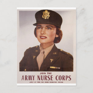 Bless Our Female Military Postcard
