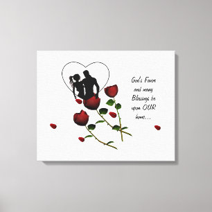 BLESS OUR HOME CANVAS PRINT