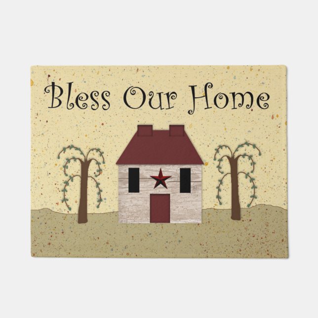 Bless Our Home Door Mat (Front)
