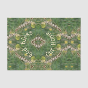 Bless Our Home Dried Grass Abstract Decoupage Tissue Paper
