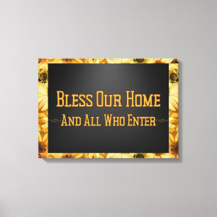 Bless Our Home Floral Wall Art