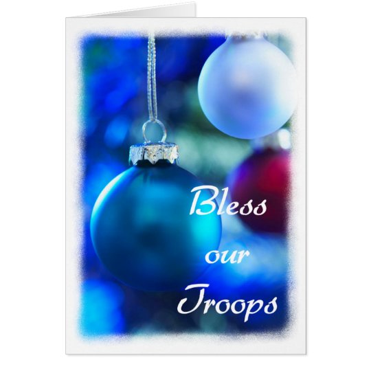 Bless our Troops holiday card