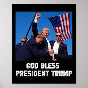 Bless President Trump1 Poster