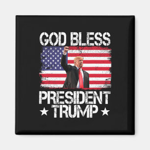 Bless President Trump 2024 Support Trump Election Magnet