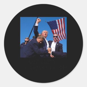 Bless President Trump Classic Round Sticker