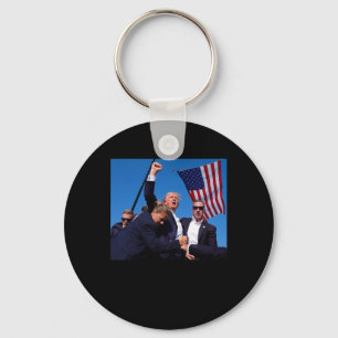 Bless President Trump Keychain