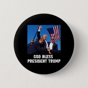 Bless President Trump Trump 2024 Voting 2 Inch Round Button