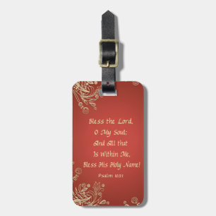 Bless the Lord Luggage Tag