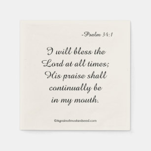 Bless The Lord Napkin