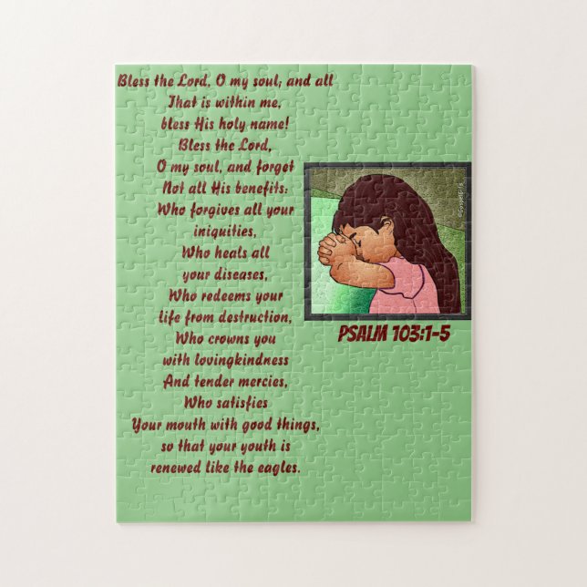 Bless the Lord, O my soul Children's Jigsaw Puzzle (Vertical)