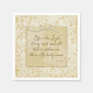 Bless the Lord O My Soul Napkin
