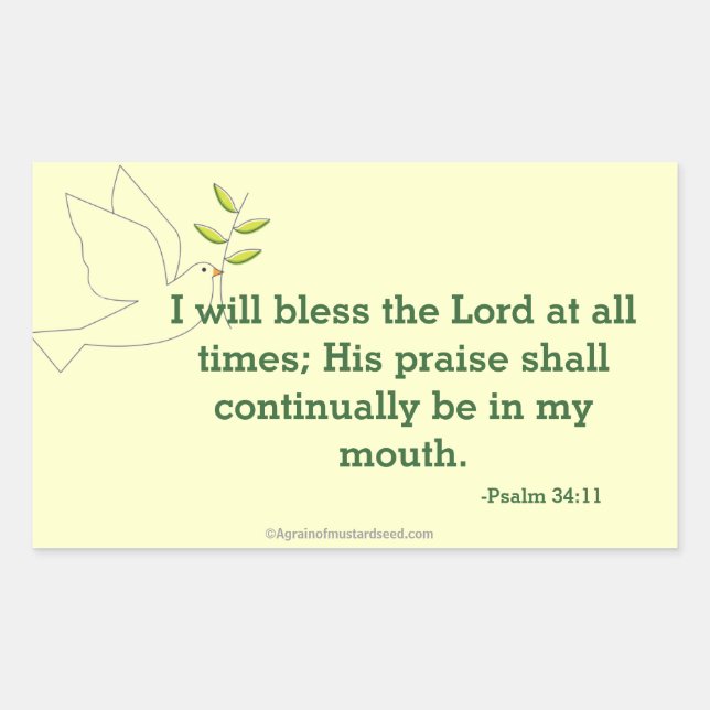 Bless The Lord Sticker (Front)