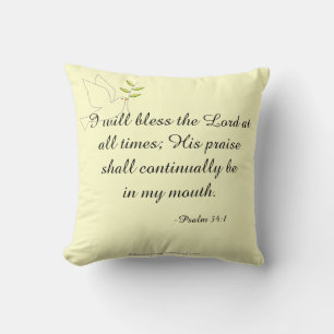 Bless The Lord Throw Pillow