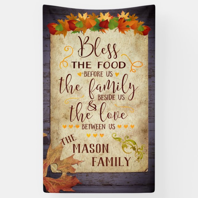 Bless this Family Banner (Vertical)