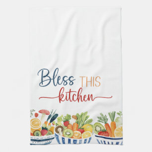 Bless This Kitchen – Fresh Produce Decorative  Towel