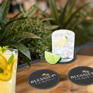 Bless Up Jamaican Drink Coasters