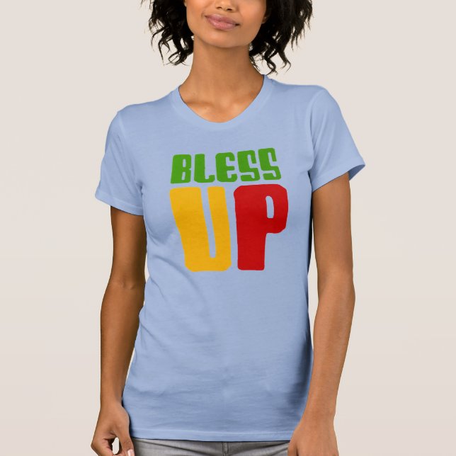 bless up tee shirt (Front)