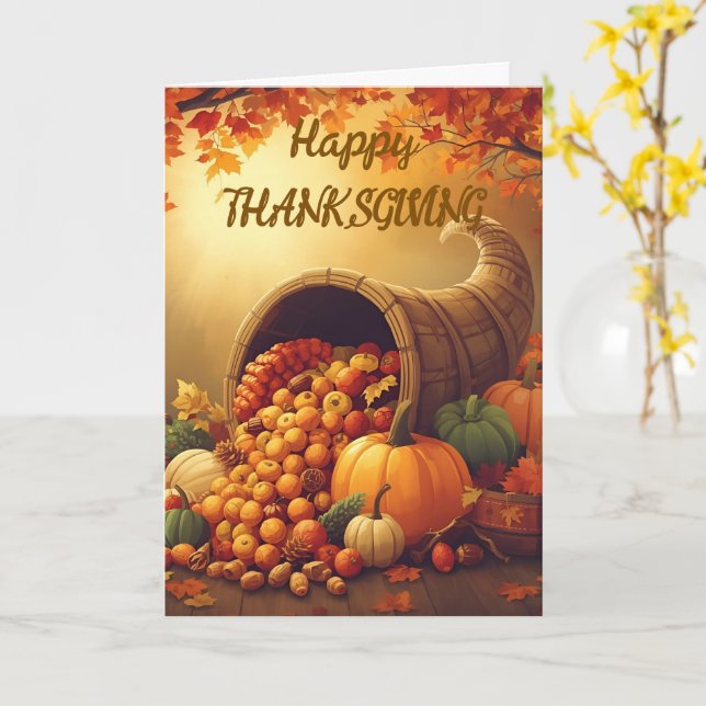 Bless us this thanksgiving card (Yellow Flower)