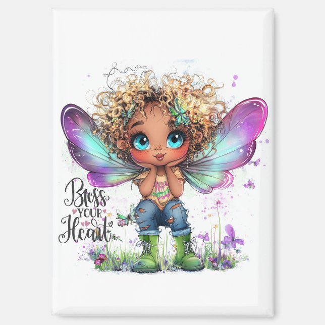 Bless Your Heart Fairy Magnet (Front)