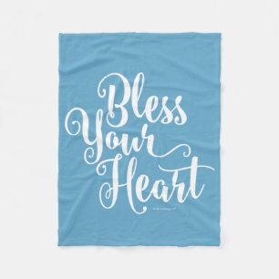 Bless Your Heart Fleece Blanket
