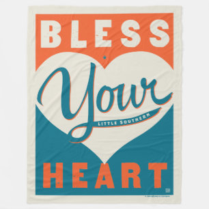Bless Your Heart Fleece Blanket