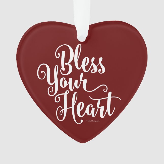Bless Your Heart Ornament (Front)